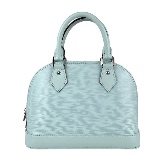LOUIS VUITTON Blue Leather Alma Shoulder Bag - Picture 1 of 5